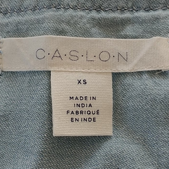 Caslon, Nordstrom Rack, Medium Light Wash Top, XS - Picture 5 of 9